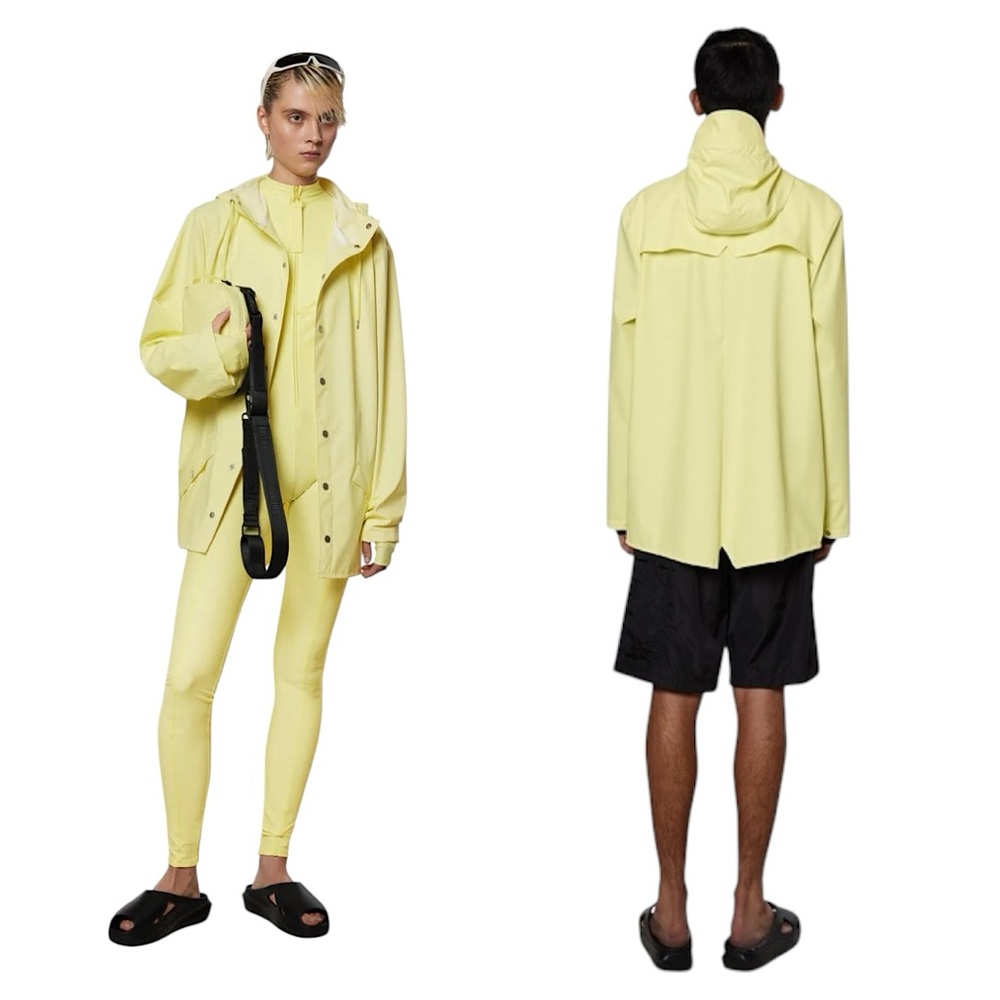 RAINS | NEW Unisex Long Raincoat Straw Waterproof | Medium